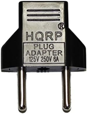מטען כבל חשמל מתאם AC HQRP עבור RCA נגן DVD נייד DRC6327EC / DRC6327EL / DRC6327E / DRC6317E / DRC99371E [UL רשום] בתוספת מתאם תקע יורו